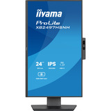 iiyama ProLite XB2497HSNH-B1 23.8" monitor Zwart, HDMI, DisplayPort, LAN, Audio, USB-C, Webcam
