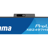 iiyama ProLite XB2497HSNH-B1 23.8" monitor Zwart, HDMI, DisplayPort, LAN, Audio, USB-C, Webcam