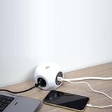 ACT Connectivity Stekkerdoos cube met 3 stopcontacten, USB-A-poorten, 1,5m (België) stekkerdoos Wit