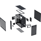 ASUS ASUS PRIME AP303 TG BLACK midi tower behuizing Zwart | 2x USB-A | 1x USB-C | Window