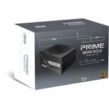 ASUS Prime Gold Black Edition modulaire 850 watt voeding  Zwart, 1x 12V-2x6, 3x PCIe