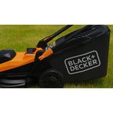 BLACK+DECKER BEMWP340 grasmaaier Oranje/zwart, 34 cm, 1400W