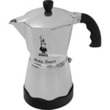 Bialetti Moka Timer espressomachine Zilver/zwart, 6-kops