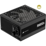 Corsair RM850x, 850 Watt voeding  Zwart, 1x 12VHPWR, 3x PCIe, kabelmanagement