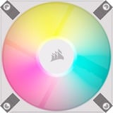 Corsair iCUE AF120 RGB SLIM 120 mm Duoset case fans Wit, 2 stuks, 120 x 120 x 15 mm, PWM, Incl. Lighting Node CORE