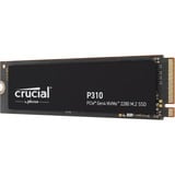 Crucial P310 2 TB SSD Zwart, CT2000P310SSD8, PCIe Gen 4.0 x4, NVMe 2.0