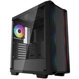 DeepCool CC560 ARGB midi tower behuizing Zwart | 2x USB-A | RGB | Window