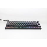 Ducky Mecha Pro SF RGB mechanisch toetsenbord Zwart, US lay-out (QWERTY), Cherry MX Red, 65%, RGB leds, PBT double-shot