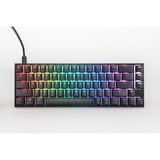 Ducky Mecha Pro SF RGB mechanisch toetsenbord Zwart, US lay-out (QWERTY), Cherry MX Red, 65%, RGB leds, PBT double-shot
