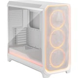 Fractal Design Meshify 3 XL Ambience Pro RGB Clear Tint big tower behuizing Wit | 2x USB-A | 1x USB-C | RGB | Tempered Glass