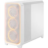Fractal Design Meshify 3 XL Ambience Pro RGB Clear Tint big tower behuizing Wit | 2x USB-A | 1x USB-C | RGB | Tempered Glass