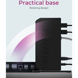 ICY BOX IB-DK2252AC dockingstation Zwart, USB-A, HDMI, DisplayPort