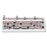 Iqunix L80 Formula Typing Wireless Mechanical Keyboard, gaming toetsenbord Wit/rood, US lay-out, Gateron Red, RGB leds, 80% (TKL), Hot-swappable, PBT, 2.4GHz | Bluetooth 5.1 | USB-C