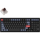 Keychron K4 Pro-G3, toetsenbord Zwart, US lay-out, Keychron K Pro Brown, white leds, hot swap, 96%, Double-shot PBT, Bluetooth 5.1