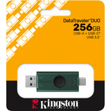 Kingston DataTraveler Duo 256 GB usb-stick Groen/zwart, DTDEG2/256GB