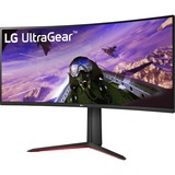 LG UltraGear 34GP63AP-B 34" Curved UltraWide gaming monitor Zwart, 2x HDMI, 1x DisplayPort, 160 Hz