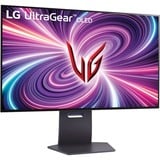 LG UltraGear OLED 32GS95UE-B 32" 4K UHD gaming monitor Zwart/paars, 2x HDMI, 1x DisplayPort, USB-A, 240Hz