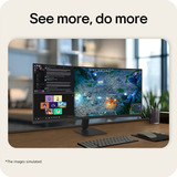 LG UltraWide 34U601B-B 34" curved monitor Zwart, HDMI, DisplayPort, AMD FreeSync, 120 Hz