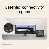 LG UltraWide 34U601B-B 34" curved monitor Zwart, HDMI, DisplayPort, AMD FreeSync, 120 Hz