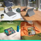 Logitech Combo Touch iPad Air 11" (M2), iPad Air (4e en 5e generatie - 2020, 2022) Keyboard Case Zwart, US-International lay-out (QWERTY), 75%