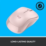 Logitech M220 SILENT laptop muis Lichtroze, 1000 dpi