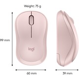 Logitech M220 SILENT laptop muis Lichtroze, 1000 dpi