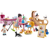PLAYMOBIL My Life - Kattencafé Constructiespeelgoed 71744
