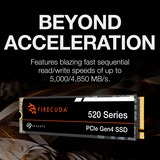 Seagate FireCuda 520 2 TB SSD PCIe 4.0 x4, NVMe 1.4, M.2 2280