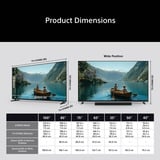 Sony Bravia 3 II K-65XR32M2 65" 4K Ultra HD LED tv Zwart, 4x HDMI, Audio, LAN, Wi-Fi 6, 120 Hz