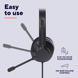 Trust Ayda Max USB ENC Pc-headset Bedraad over-ear  Zwart, USB, noise cancelling microfoon