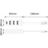 ACT Connectivity USB Hub 4 port usb-hub Wit