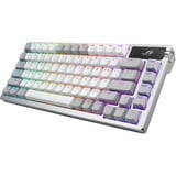 ASUS ROG Azoth RGB mechanisch gaming toetsenbord Wit, US lay-out (QWERTY), ROG NX Snow, 80% (TKL)	, RGB leds, Hot-swappable, Bluetooth | 2.4GHz | USB 2.0