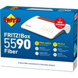 AVM FRITZ!Box 5590 Fiber XGS-PON router Wit/rood, Mesh Wi-Fi