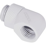 Alphacool Eiszapfen L-connector rotatable G1/4 AG to G1/4 IG verbinding Wit
