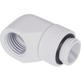 Alphacool Eiszapfen L-connector rotatable G1/4 AG to G1/4 IG verbinding Wit