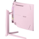 Arozzi Nova Curved 49" v2 UltraWide gaming monitor Roze, 1x DisplayPort, 2x HDMI, 1x USB-C, 2x USB-A, 165 Hz