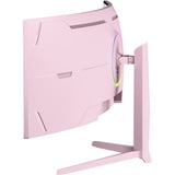 Arozzi Nova Curved 49" v2 UltraWide gaming monitor Roze, 1x DisplayPort, 2x HDMI, 1x USB-C, 2x USB-A, 165 Hz