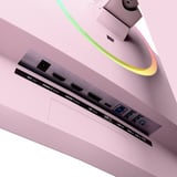 Arozzi Nova Curved 49" v2 UltraWide gaming monitor Roze, 1x DisplayPort, 2x HDMI, 1x USB-C, 2x USB-A, 165 Hz
