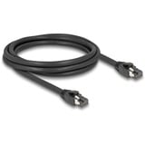 DeLOCK Netwerkkabel S/FTP, RJ-45 met Cat.8.1 Zwart, 2 meter