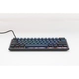 Ducky One 3 Pro Mini RGB mechanisch gaming toetsenbord Zwart, US lay-out (QWERTY), Cherry MX2A Blue, 60%, RGB led, Double-shot PBT, QUACK Mechanics, hot swap