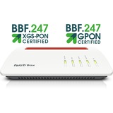 FRITZ! Box 5590 Fiber XGS-PON router Wit/rood, Mesh Wi-Fi