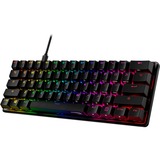 HyperX Alloy Origins 60, gaming toetsenbord Zwart, US lay-out, HyperX Aqua, 60%, PBT, RGB leds