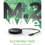 ICY BOX IB-1610MCD-C31 DockingStation voor NVMe & SATA M.2 SSD Zwart