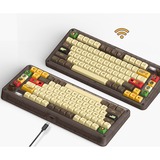 Iqunix ZX75 Happy Ape Wireless Mechanical Keyboard Bruin, US lay-out (QWERTY), TTC Holy Panda, 75%, RGB leds, Hot-swappable, Double-shot PBT, 2.4GHz | Bluetooth 5.1 | USB-C