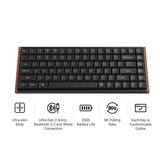 Keychron K3 Ultra 8K Wireless Custom Mechanical Keyboard Zwart, US lay-out (QWERTY), Keychron Milk POM Brown, 75%, RGB leds, LSA Double-shot PBT, USB-C | 2.4 GHz | Bluetooth 5.2