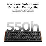 Keychron K3 Ultra 8K Wireless Custom Mechanical Keyboard Zwart, US lay-out (QWERTY), Keychron Milk POM Brown, 75%, RGB leds, LSA Double-shot PBT, USB-C | 2.4 GHz | Bluetooth 5.2
