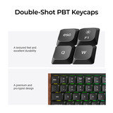 Keychron K3 Ultra 8K Wireless Custom Mechanical Keyboard Zwart, US lay-out (QWERTY), Keychron Milk POM Brown, 75%, RGB leds, LSA Double-shot PBT, USB-C | 2.4 GHz | Bluetooth 5.2