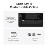 Keychron K3 Ultra 8K Wireless Custom Mechanical Keyboard Zwart, US lay-out (QWERTY), Keychron Milk POM Brown, 75%, RGB leds, LSA Double-shot PBT, USB-C | 2.4 GHz | Bluetooth 5.2