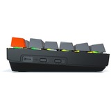 Keychron K8-H1, toetsenbord Grijs/grijs, US lay-out, Gateron Red, RGB leds, TKL, ABS, hot swap, Bluetooth 5.1