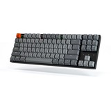 Keychron K8-H1, toetsenbord Grijs/grijs, US lay-out, Gateron Red, RGB leds, TKL, ABS, hot swap, Bluetooth 5.1
